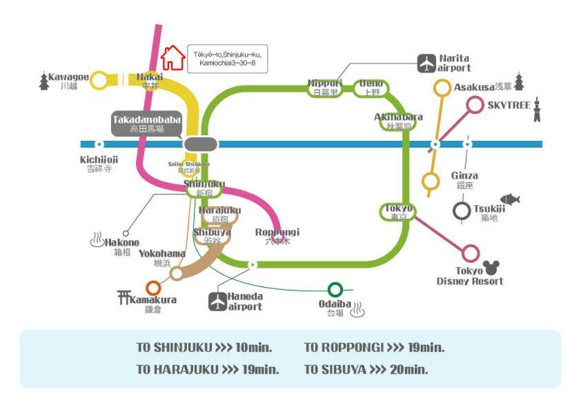 Shinjuku 5-Room Family House 東京都 エクステリア 写真